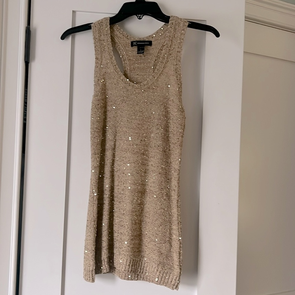 INC Gold racerback tank-top
